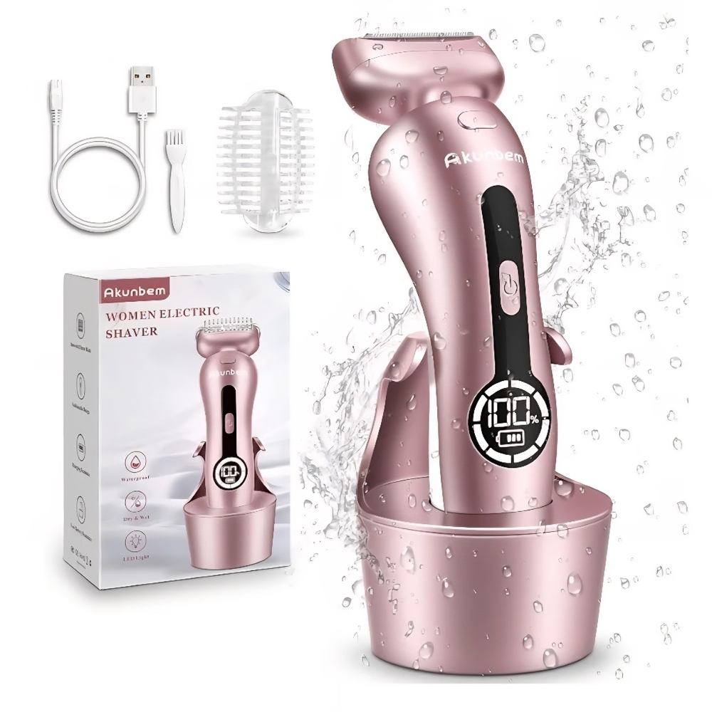 Akunbem Women's Electric Shaver in Pink